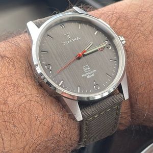 Triwa Humanium Gray Watch with Silver Accents